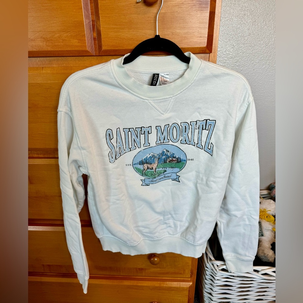 White crew neck